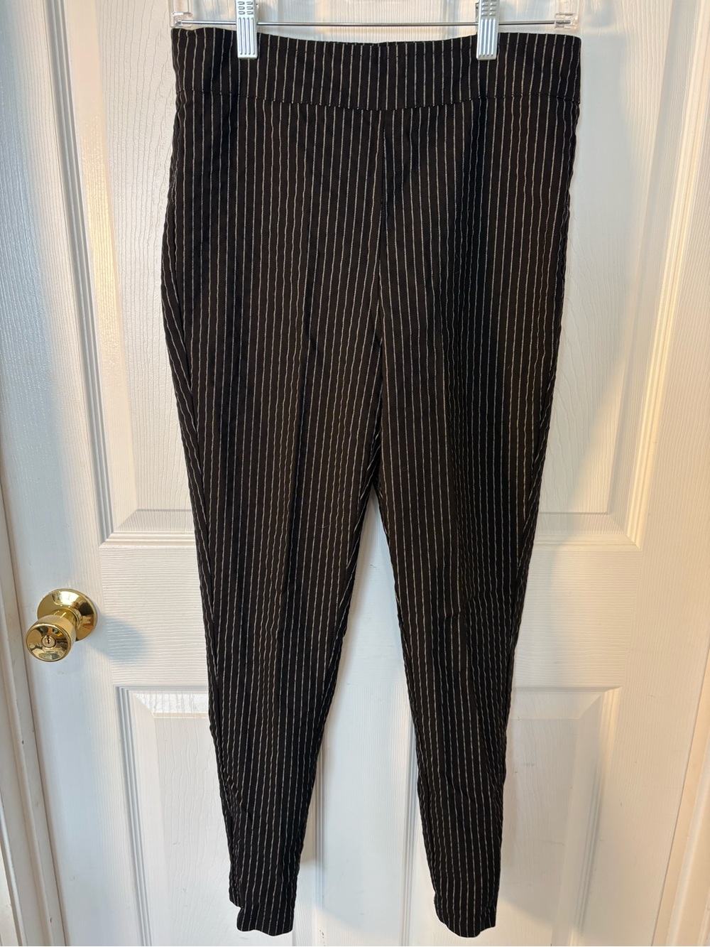 Who What Wear Black Pinstripe Skinny Pants - Picture 5 of 5
